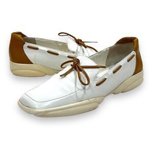 Fratelli Rossetti Off White Leather Loafers Size 6.5